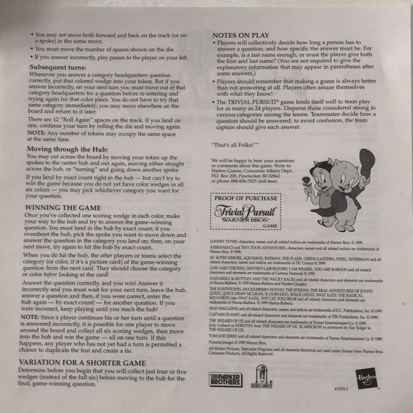 Trivial Pursuit - All-Family Edition 1999 - Picture 6 of 16